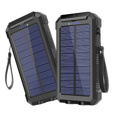 China Hot Solar Panel Charge On Amazon 30000 Mah Portable Outdoor Solar Power Bank Powerbank Solar Mobile Charger Solar Power Bank for sale