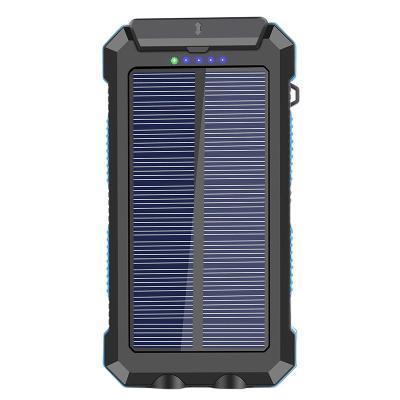 China 30000mah Battery Solar Charger Rechargeable Solar Panel Charging Solar Power Bank Portable Home Mobile Phone Powerbank System for sale