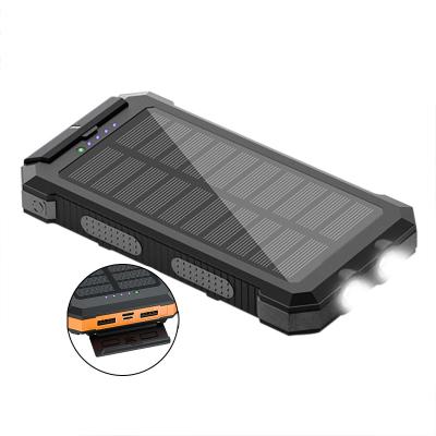 China New Products Charging Solar Panel Portable Mobile Solar Power Bank Waterproof 30000 Mah Solar Cell Phone Charger Powerbank for sale