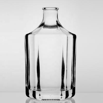 China Luxury Customized Extra Flint Glass Liquor 700ml Whiskey 750ml Vodka Spirits 600ml Hexagon Liquor Bottle From Liquor Bottle Shandong Manufacturer for sale