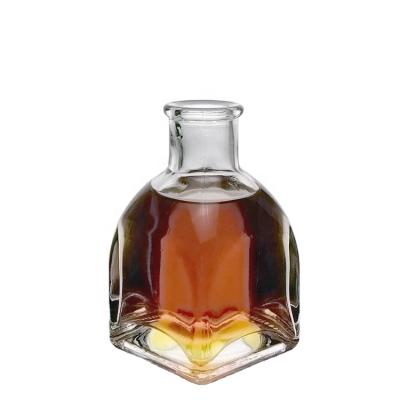 China Wholesale Luxury 100ml Glass Decanter Wine Honey Vodka Whiskey Spirit Perfume Bottle 100ml for sale