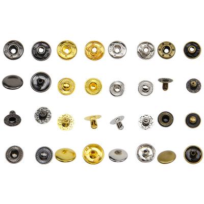 China Workable Custom Zinc Alloy Spring Press Stud Snaps Buttons Set With Fastener Tools for sale