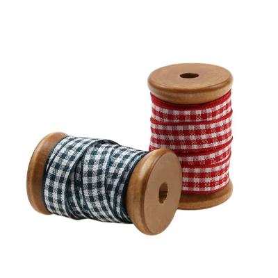 China 100% viable polyester tartan ribbon 3m/pcs for sale