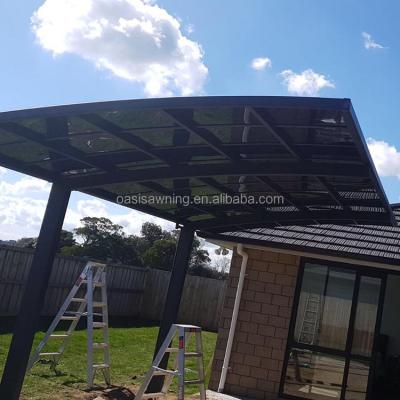 China Aluminum Metal Waterproof Folding Up Free Standing Aluminum Carport Canopy Carport for sale