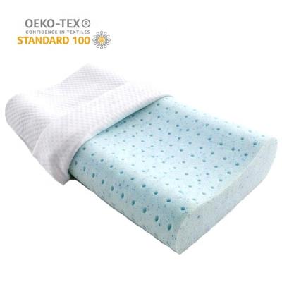 China 2018 New Product Magnetic Comfort and Relax Air-Layer Fabric Cover Gel-Infused Memory Foam Cooling Shredded Pillow for sale