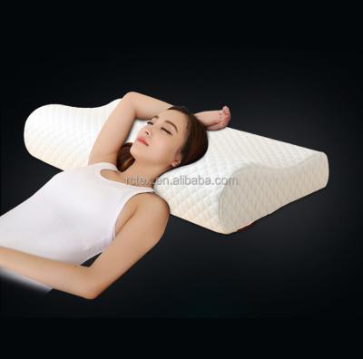 China Custom Orthopedic Massage Contour Soft And Comfortable Memory Foam Elastic Visco Pillow for sale