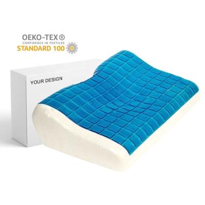 China Summer Sleep Cooling Best-Selling Memory Foam Cool Gel Pillow for sale