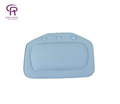 China Non-slip Waterproof Massage PVC Foam Spa Bathroom Tub Ultra Soft Bath Pillow for sale