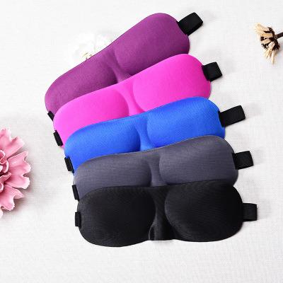 China Custom Logo Soft Cotton 3D Night Travel Sleep Breathable Eye Mask Best For Sleep for sale