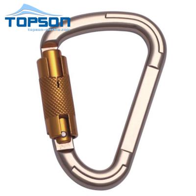 China Bag Accessories Twist Lock Aluminum Carabiner Snap Hook for sale