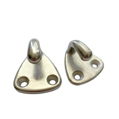 China Fittings Stainless Steel Triangle Pad Eye Fender Eye Wall Lifting Hook for sale