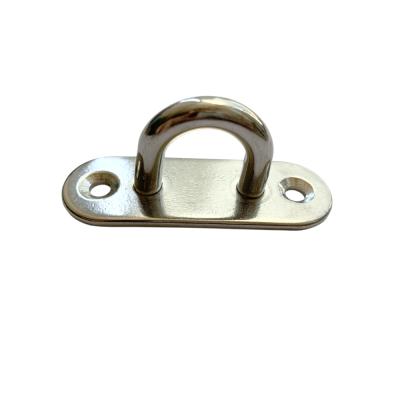 China Ceiling Stainless Steel Eye Plate With Heavy Duty Hook Enclosed Boat Rigging for sale