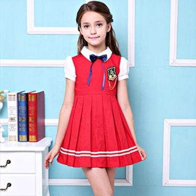 China New Designs Healthy Kindergarten Primary Modern School Uniforms Dress Design Girl Pinafore Dress School Uniform Designs For Girls for sale