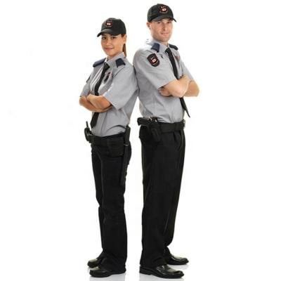 China Custom Made Unisex Blue White Officer Breathable OEM Gray Black Tactical Security Guard Uniforms Factory Supply for sale