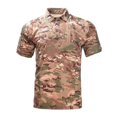 China Spandex Uniform Mens Polyester T-shirt Polo Shirt High Quality Custom Tactical Short Sleeve Breathable Golf Polo Shirts for sale