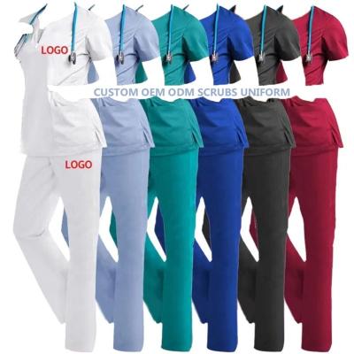 China Wholesale Custom Comfortable Uniforms Will Lock Up Teal Scrubs Pants Uniforms Hospital Women's Hospital Uniforms for sale