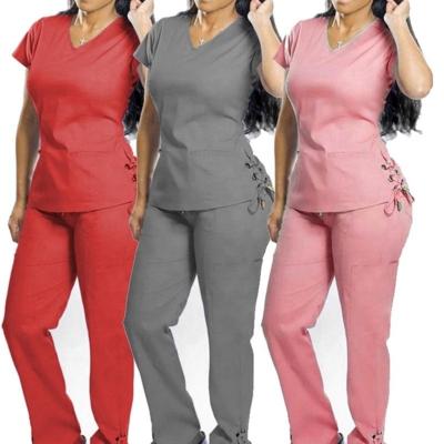 China gray maternity urses hospital spandex comfortable diney uniform workwear for women uniforms for sale