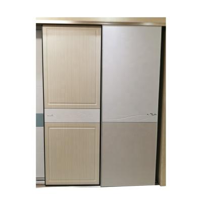 China Low Price Furniture Modern Good Quality Wood Wardrobe Cabinet Sliding Door for sale