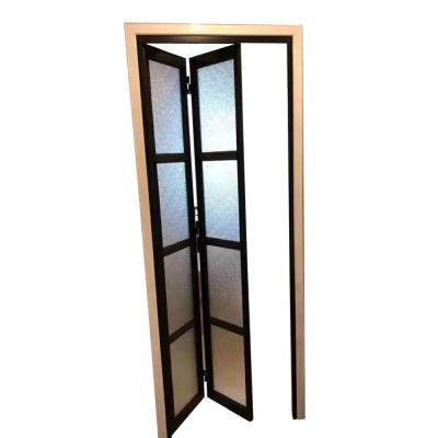 China Latest Design Modern Promotional Toilet Bathroom Durable Flush Door With Glass for sale