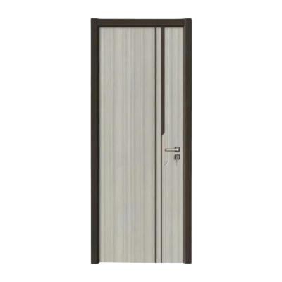 China 2020 Modern Design Hot Promotional Custom Wood Panel Interior PVC Door for sale