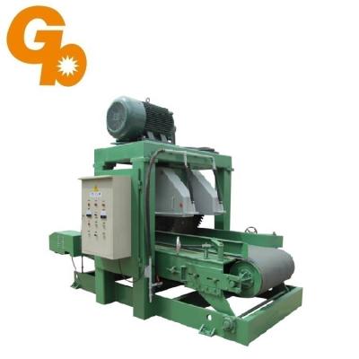 China Factory Automatic Double Blade Cutter Cobblestone Granite Marble Cutting Machine for sale