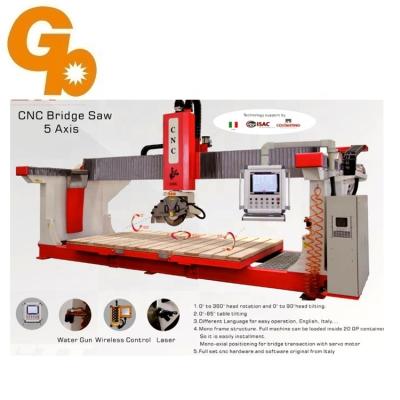 China Used For Countertop Processing 5 Axis CNC Granite Marble Bridge Saw Machine for sale