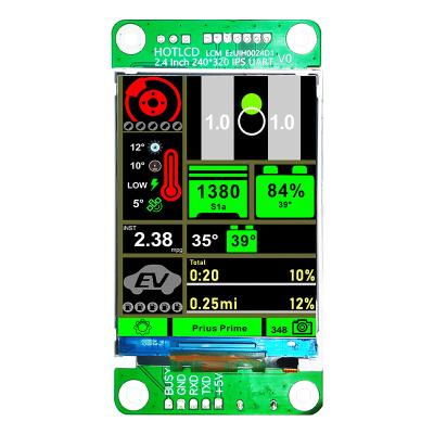 China 2,4 Duim240x320 UART TFT Vertoning Multifunctioneel voor Handbediende Instrumenten Te koop