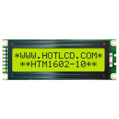 Cina 16x2 esposizione LCD multiuso, modulo verde giallo HTM1602-10 dell'esposizione di LCM in vendita