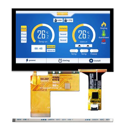 China 800x480 monitor capacitivo de Pcap do módulo do tela táctil do módulo da exposição de TFT LCD de 4,3 polegadas à venda