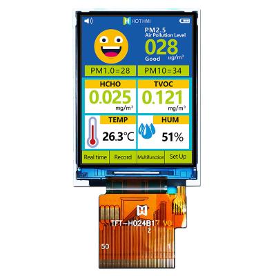 China 2,4 módulo de la pulgada 240x320 SPI TFT, luz del sol LCD legible TFT-H024B17QVIST6N50 de IC ST7789 en venta