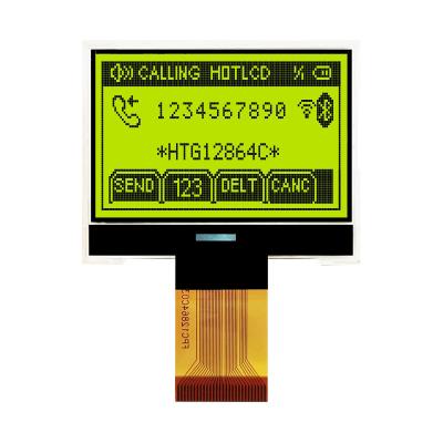 China 128X64 zeigen grafischer ZAHN LCD FSTN-Anzeige mit weißer Seitenhintergrundbeleuchtung HTG12864C an zu verkaufen