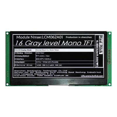 Chine 6,2 moniteur lisible de lumière du soleil MONO de TFT LCD de résolution de l'affichage 640x320 d'affichage à cristaux liquides de pouce à vendre