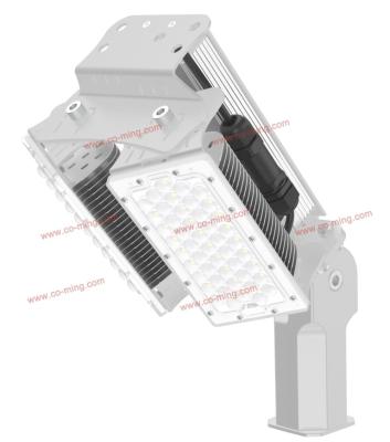 China Pole 60mm LED Road Lamp Outdoor Parking Lot 160lm/w 120W 19200lm Meanwell Driver for sale