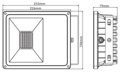 中国 50W、5000 LM、110V/120V/240V、2700K - 6500K によって洪水の照明設備の Epistar の導かれる破片 販売のため