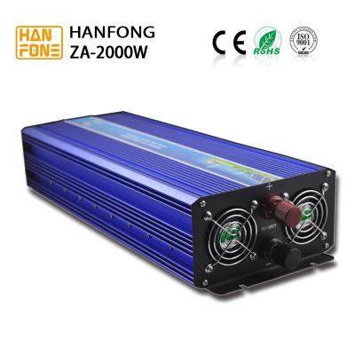 China Hanfong 230V 12V Intelligent Power Inverter 2000w Pure Sine Wave Inverter for sale