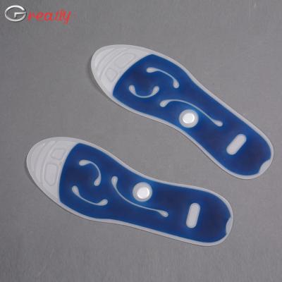 China TPU+glycerin or mineral oil magnetic reflex insoles massage insoles cooling insole, liquid cooling insole for sale