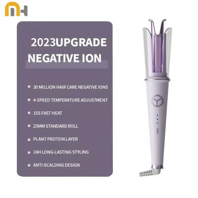 China Sale Fast Heating Automic Hair Curler 3 in 1 Cabello Plancha Iron Hair Curler Automatic Hair Curler with LCD Temperature Display for sale