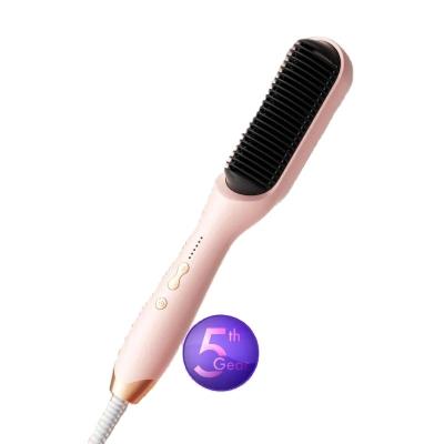 China 2023 Nondisposable ptc Multifunctional Heater Hair Straight Comb Ceramic Coating Hair Brush Heating Brush Hot Fast Comb For All Hair for sale