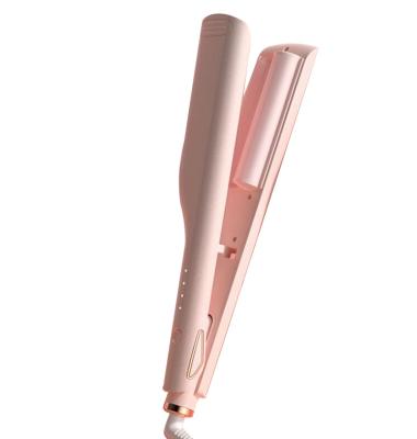 China 2023 HAIR CURLER Private Label Customize Double Barrel Hair Curler Two Barrel Wave Crimper Iron Ceramic Hair Curler for sale