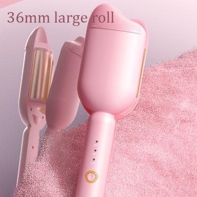 China Ion Hair Care Popular Lockable 3 Barrel Double Curling Iron Wand Negative Tension Hair Best 3 Barrel Hair Curler Curling Iron for sale