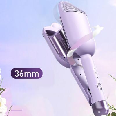 China Negative Ion Hair Care OEM Factory Wholesale Equipment Hair Salon Hair Curler 3 Barrel Hair Curling Iron Automatic Hair Curler With Clip for sale