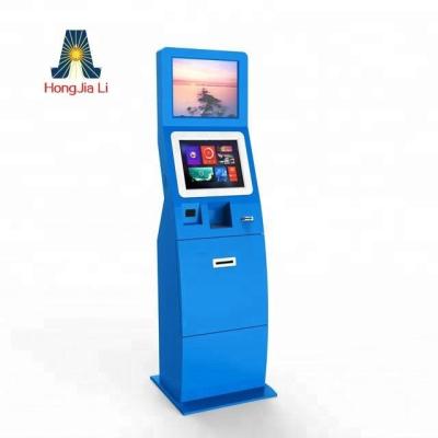 China Mainly for indoor use payment kiosk machine. Double Screen Self Service Self Payment Terminal Kiosk And Retail Bill Acceptor Self Payment Kiosk Machine (HJL-3310AC) for sale