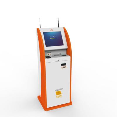 China Mainly for indoor use touch screen payment kiosk. Kiosk with RFID Card Dispenser, Coin Acceptor, Banknote Validator (HJL-3312) for sale