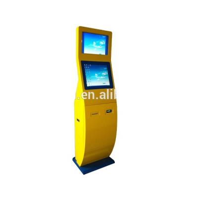 China Bank RFID Card Scanner Self Payment Kiosk Bill Acceptor Payment Terminal / Check Scanner Kiosk for sale