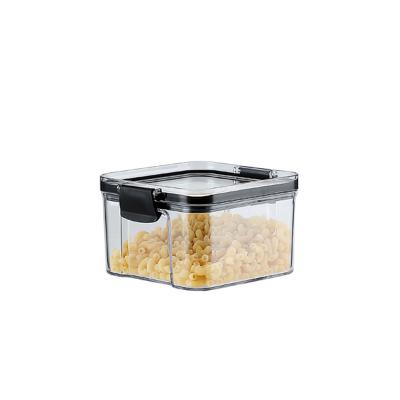 China Wholesale Airtight Seal Kitchen Plastic Airtight Container Food Storage Seal Jar Storage Box With Lid Sealed Jar for sale