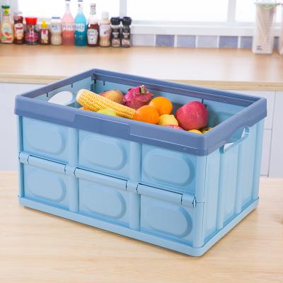 China Viable Collapsible Large Folding Plastic Storage Box For Car Trunk Bag Home for sale