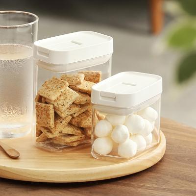 China Airtight Seal Kitchen Plastic Airtight Container Food Storage Seal Jar Storage Box With Lid for sale