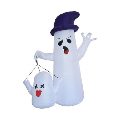 China Festival Stuff 270cm Halloween Inflatable Ghost With Element LED Explosion Inflatables For Outdoor Halloween Yard Garden Lawn Decoration for sale