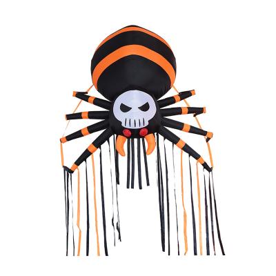 China Festival Stuff 330cm Halloween Inflatable Spider With Explosion Element LED Inflatables For Outdoor Halloween Yard Garden Lawn Decoration for sale