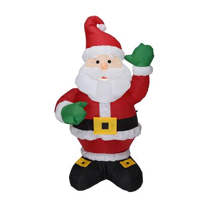 China Popular Christmas Gift 135cm Christmas Decoration Santa Inflatable Outdoor Element Blow Up Inflatables For Outdoor Yard Garden Lawn Decoration for sale